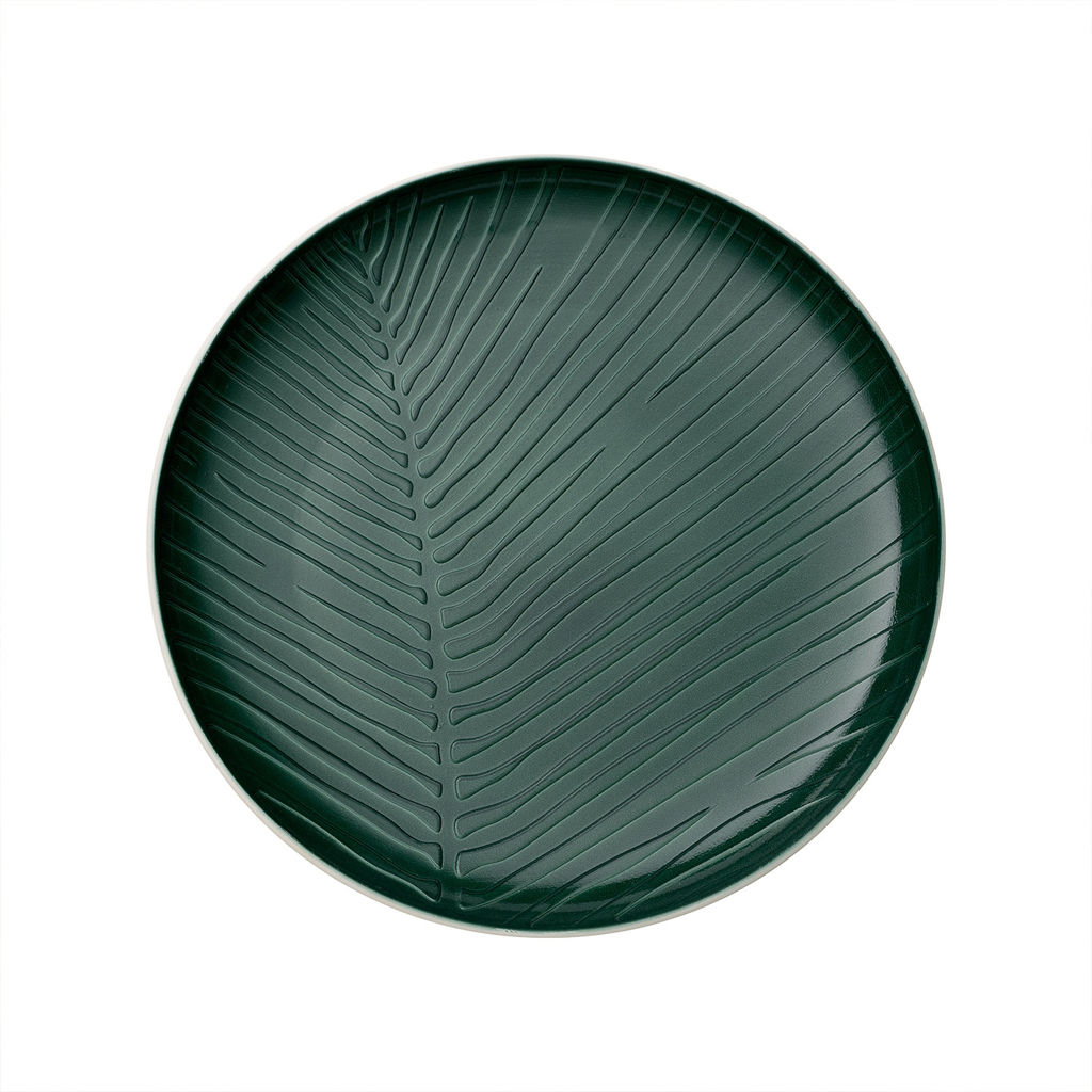 like. by Villeroy & Boch it's my match green Teller Leaf 24x3cm