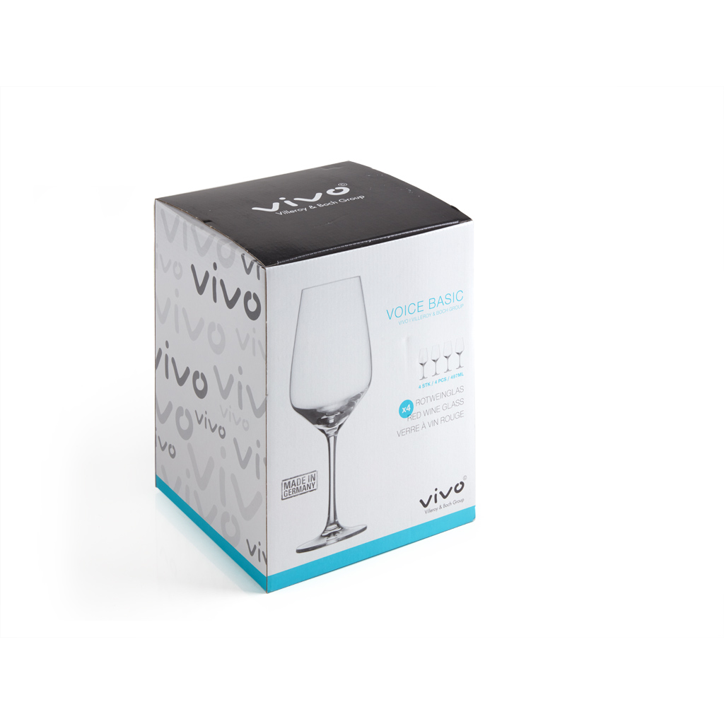 vivo - Villeroy & Boch Group Voice Basic Glas Rotweinglas Set 4tlg.